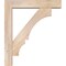 Ekena Millwork Balboa Block Smooth Bracket w/ Offset Brace, Douglas Fir, 5 1/2"W x 26"D x 30"H BKT0604X26X30BOA05SDF - alternate 2